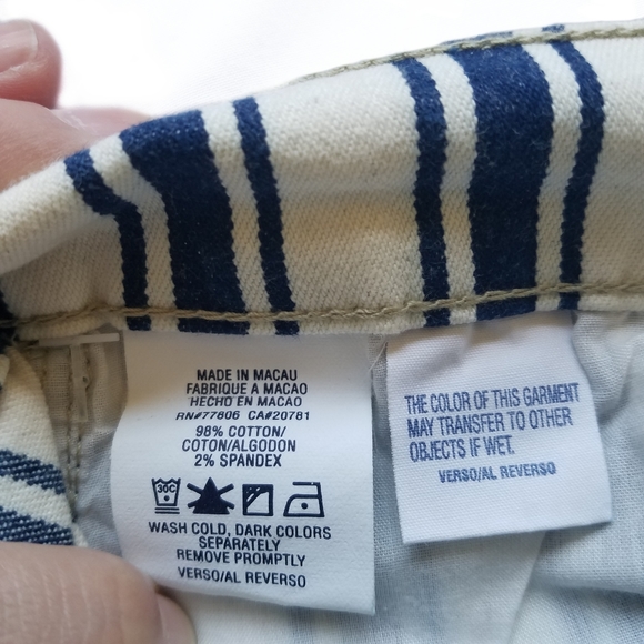 Flared Striped Pants Size 9 - Picture 7 of 8